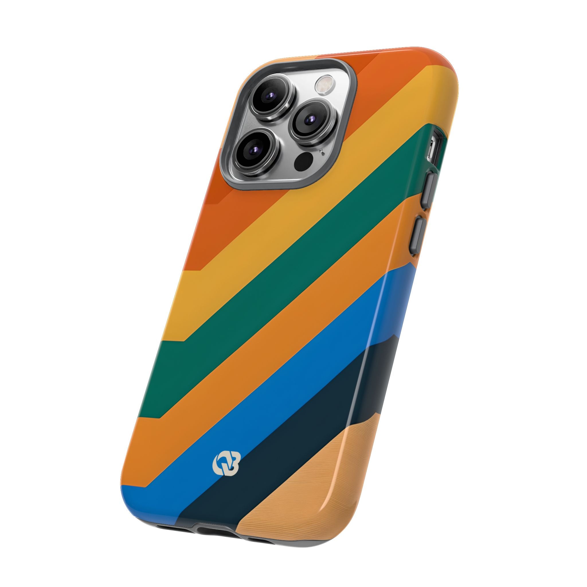 Retro Ridge Lines · Tough Hoesje voor iPhone