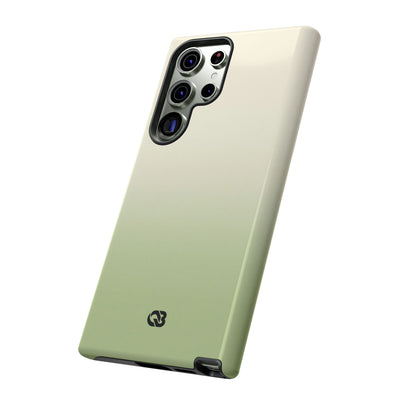 Green Tough Phone Case for Samsung - Bone Sage Fade