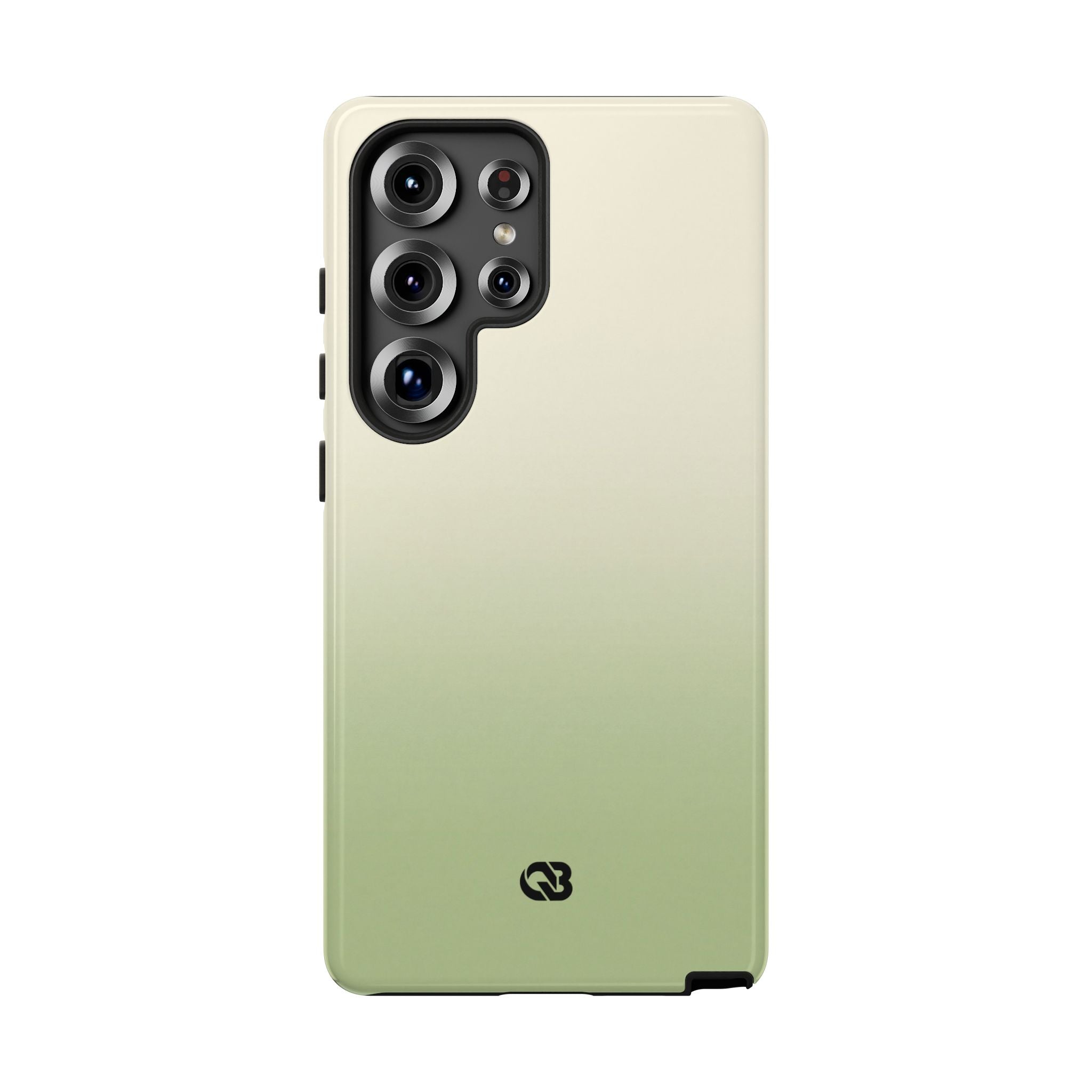 Green Tough Phone Case for Samsung - Bone Sage Fade