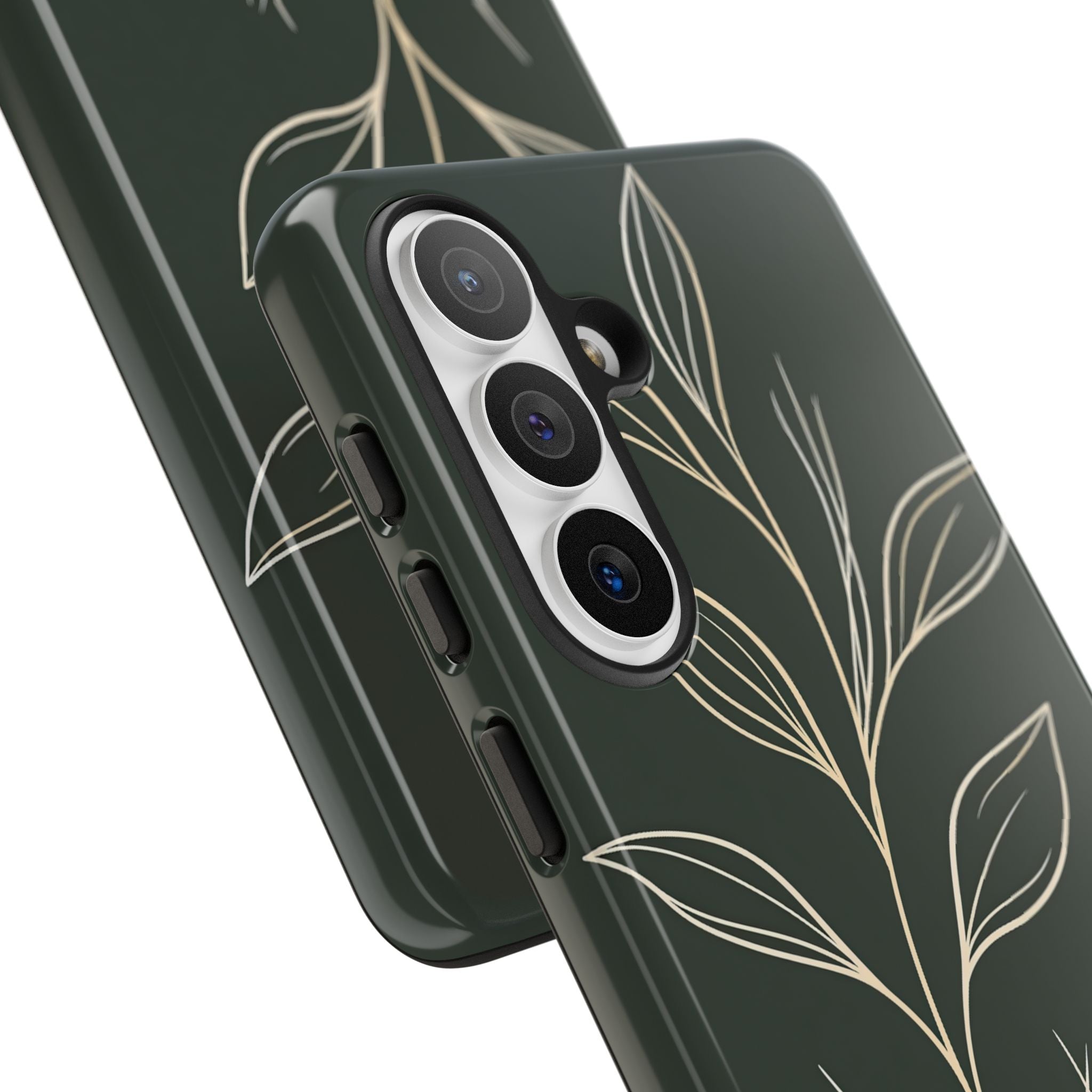 Green Tough Phone Case for Samsung - Deep Moss Willow