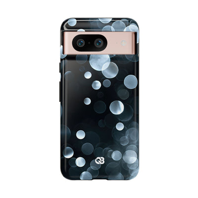 Black Tough Phone Case for Google Pixel - Silver Orbit Glow