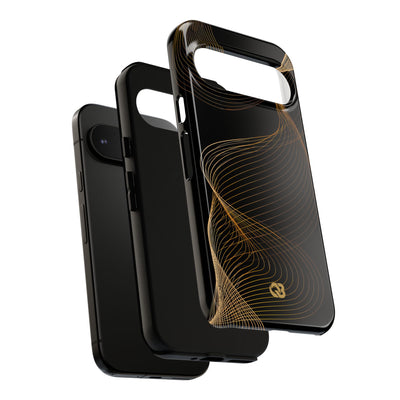 Gold Tough Phone Case for Google Pixel - Burnished Bronze Helix