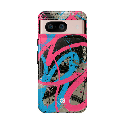 Cyber Splatter Flow · Tough Phone Case for Pixel ·  Pink
