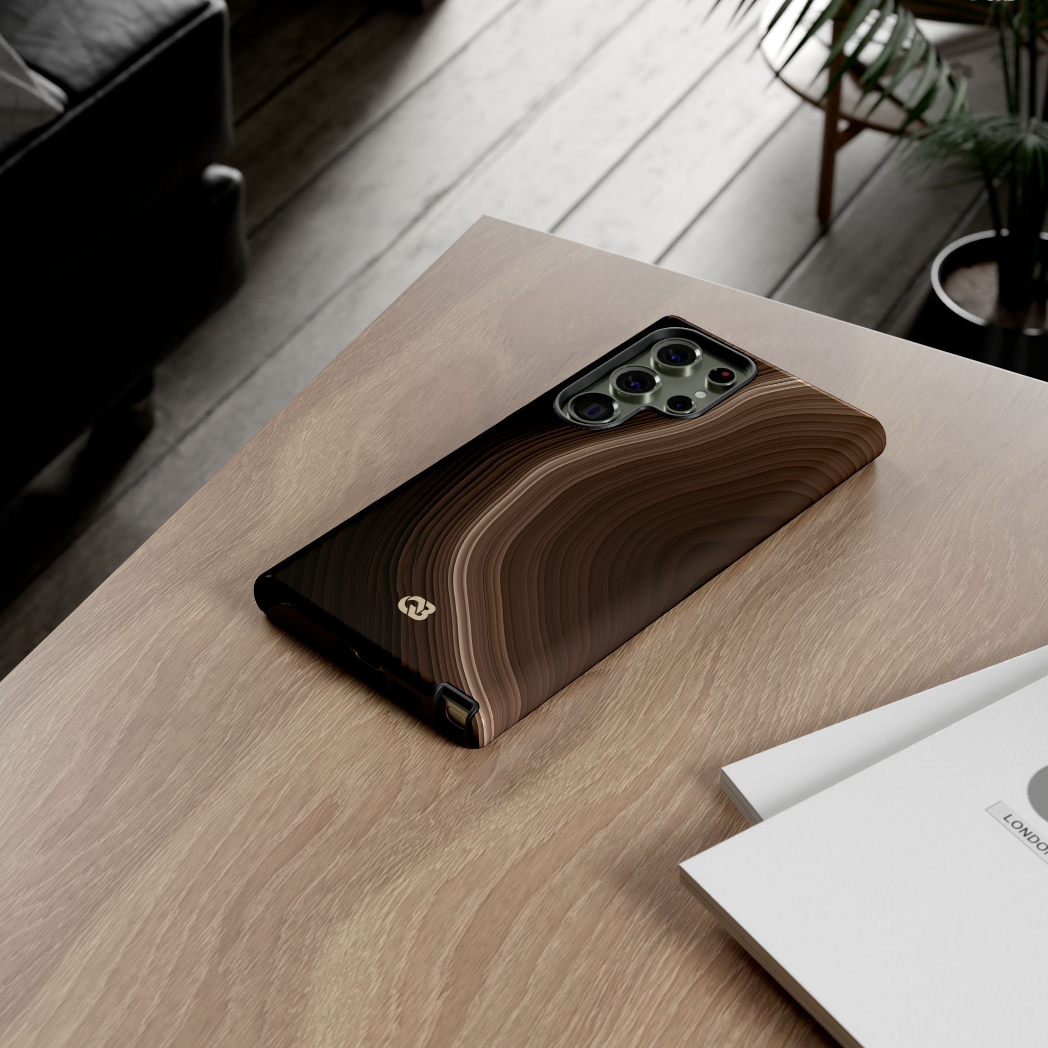 Brown Tough Phone Case for Samsung - Bronzed Canyon Relief