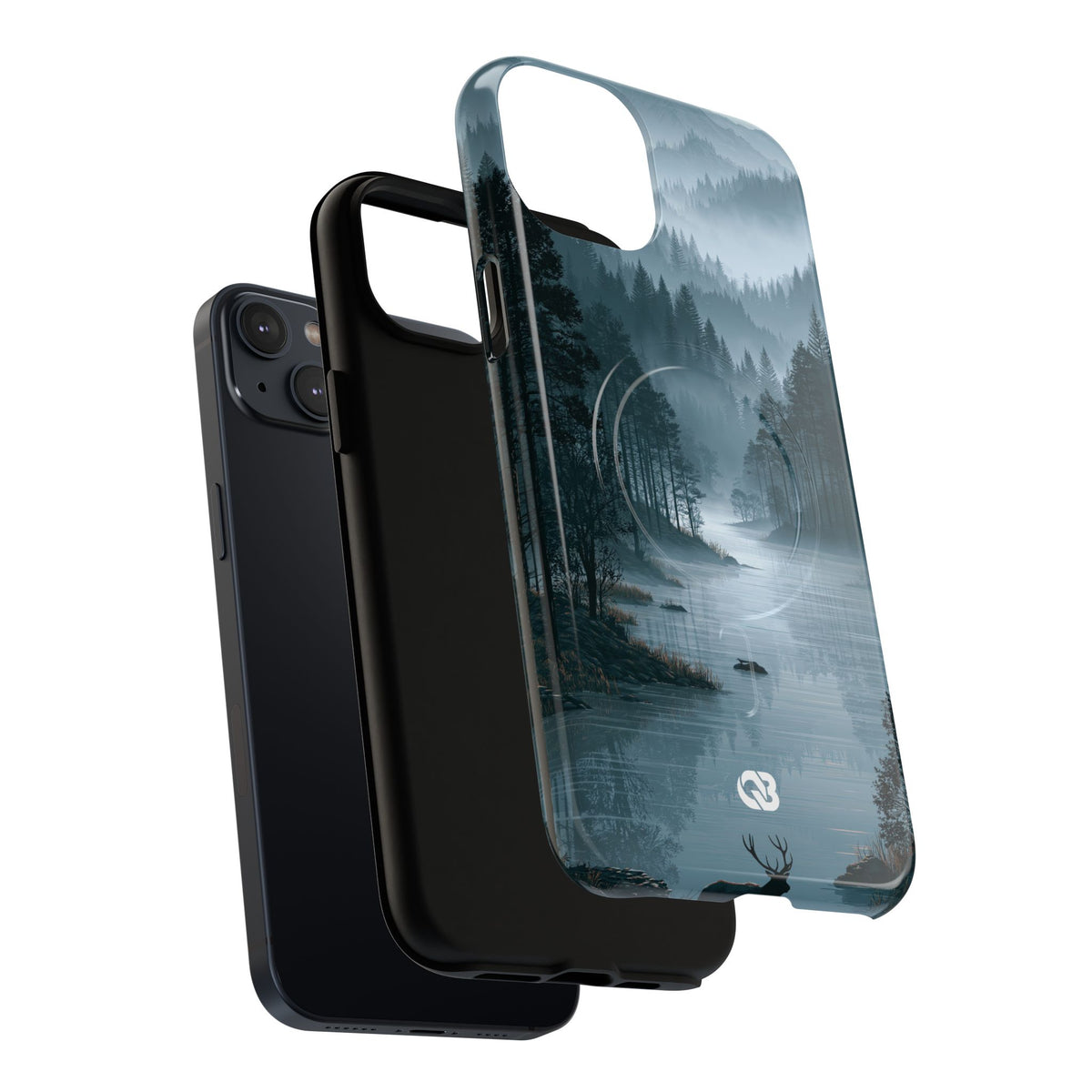 Silent Nordic Fjord · Tough 2.0 Magnetic Phone Case for iPhone · Blue