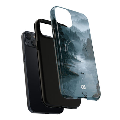 Silent Nordic Fjord · Tough 2.0 Magnetic Phone Case for iPhone · Blue