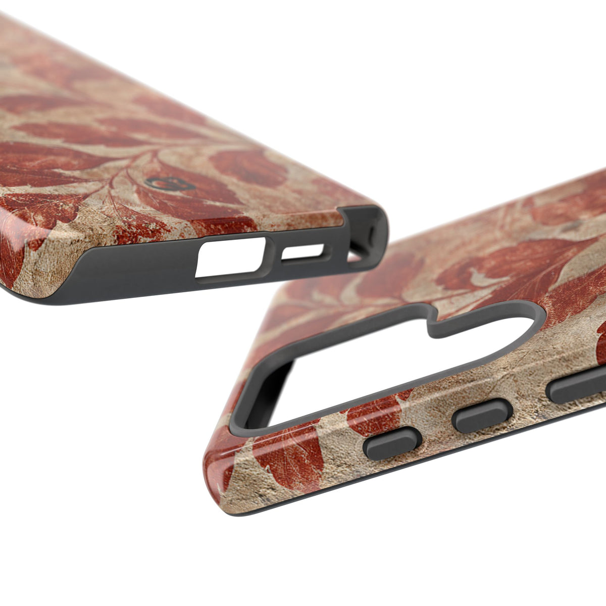 Terracotta Botanical Fresco · Tough Phone Case for Samsung · Red
