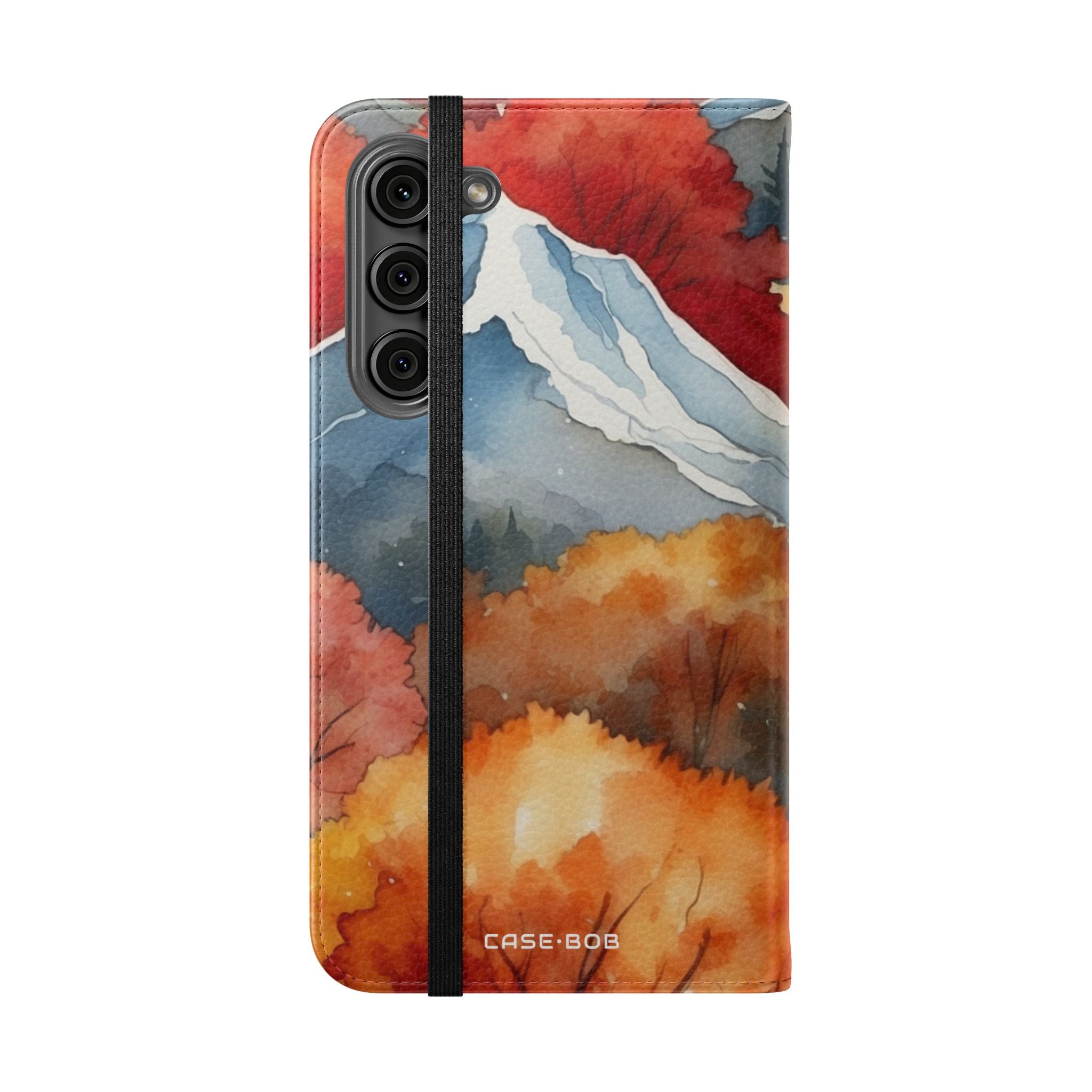 Snowcapped Ember Mountains - Samsung S23+ Case - Wallet