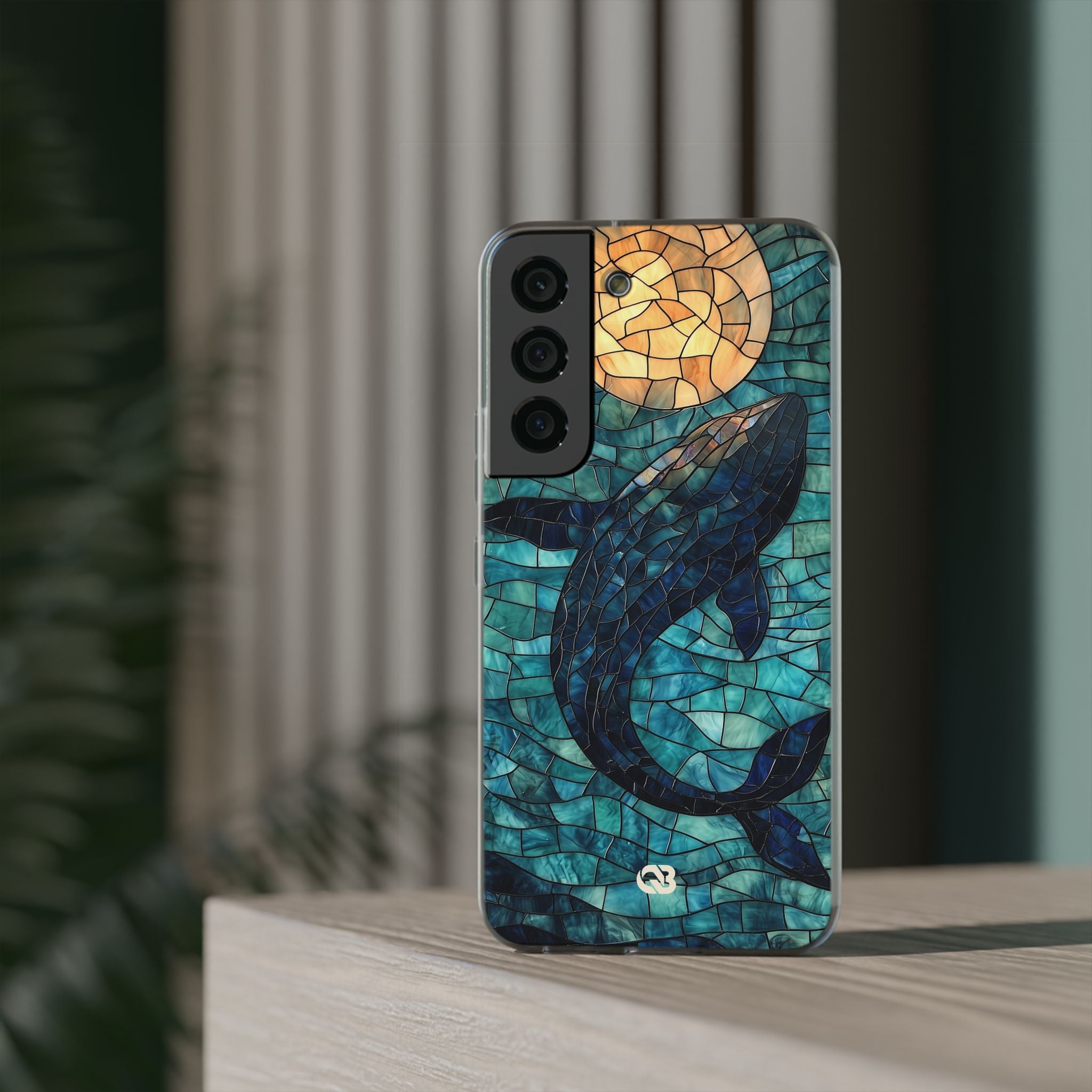 Stained Moon Whale · Soft etui na telefon dla Samsung