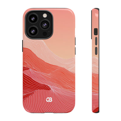 Coral Ridge Contours · Tough Phone Case for iPhone · Red