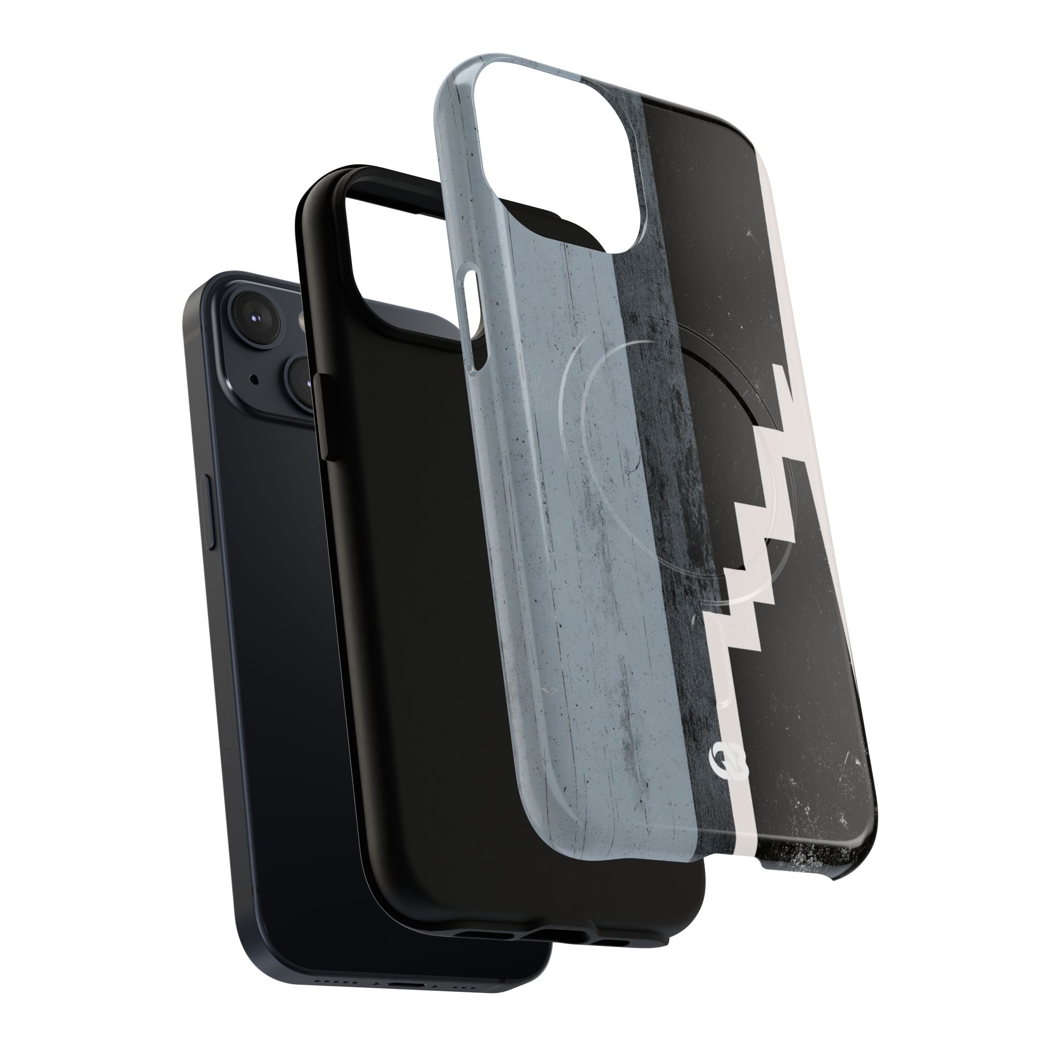 Grey Tough 2.0 Magsafe Phone Case for iPhone - Industrial Concrete Void