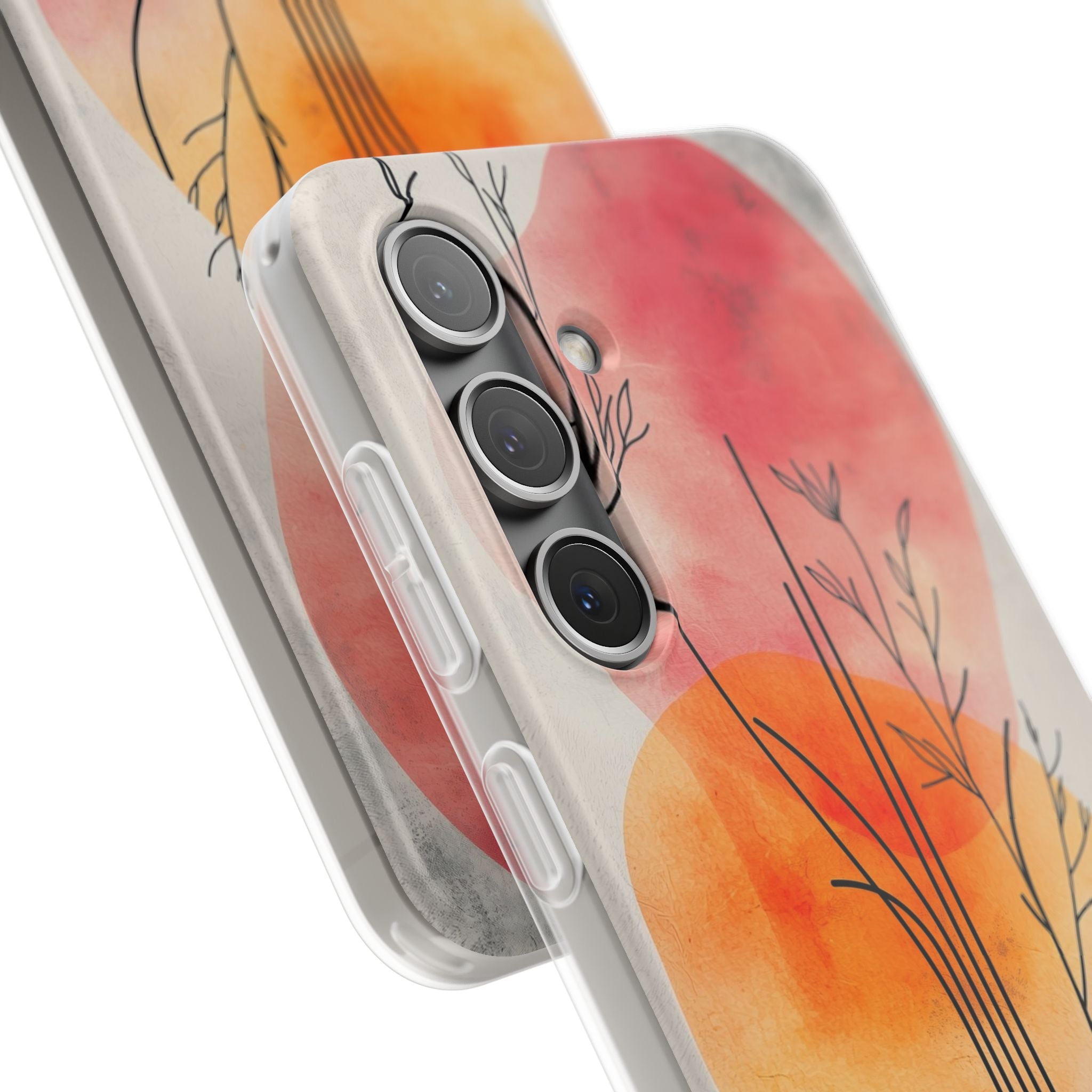 Crimson Bloom Lineage · Soft Phone Case for Samsung