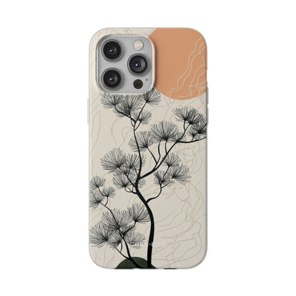 Spiky Tree Sunset iPhone 14 Pro Max Case - Soft
