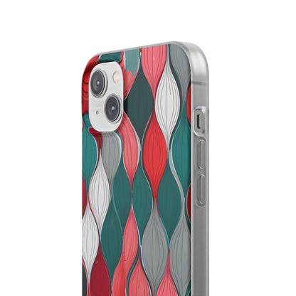 Leaf Cascade Teal iPhone 14 Plus Case - Soft