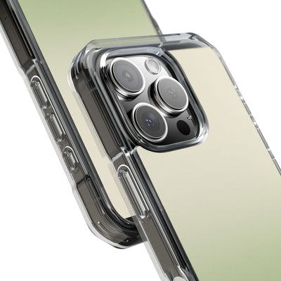 Muted Sage Ombre · Clear Impact Magnetic Phone Case for iPhone · Green