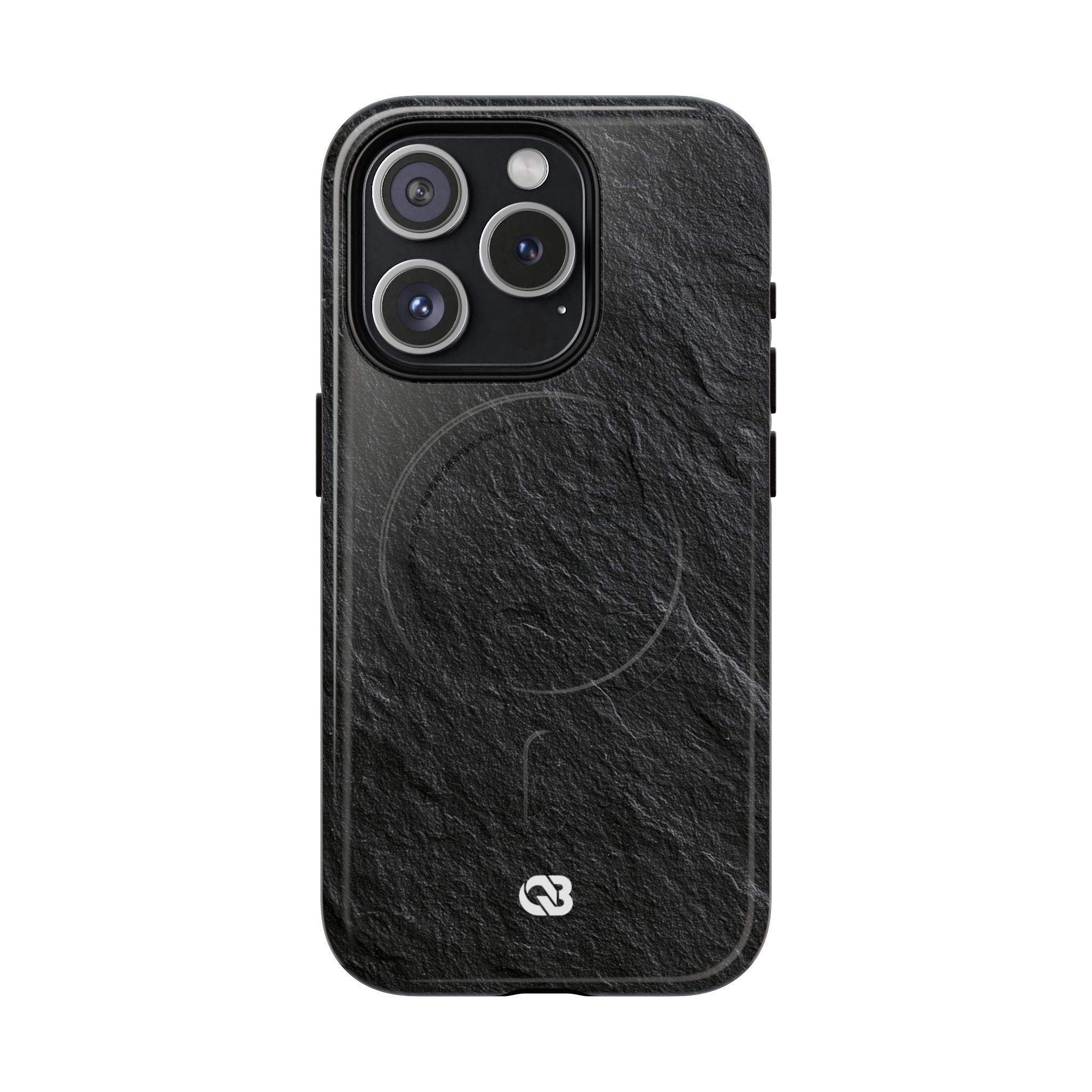 Black Tough 2.0 Magsafe Phone Case for iPhone - Raw Obsidian Slate