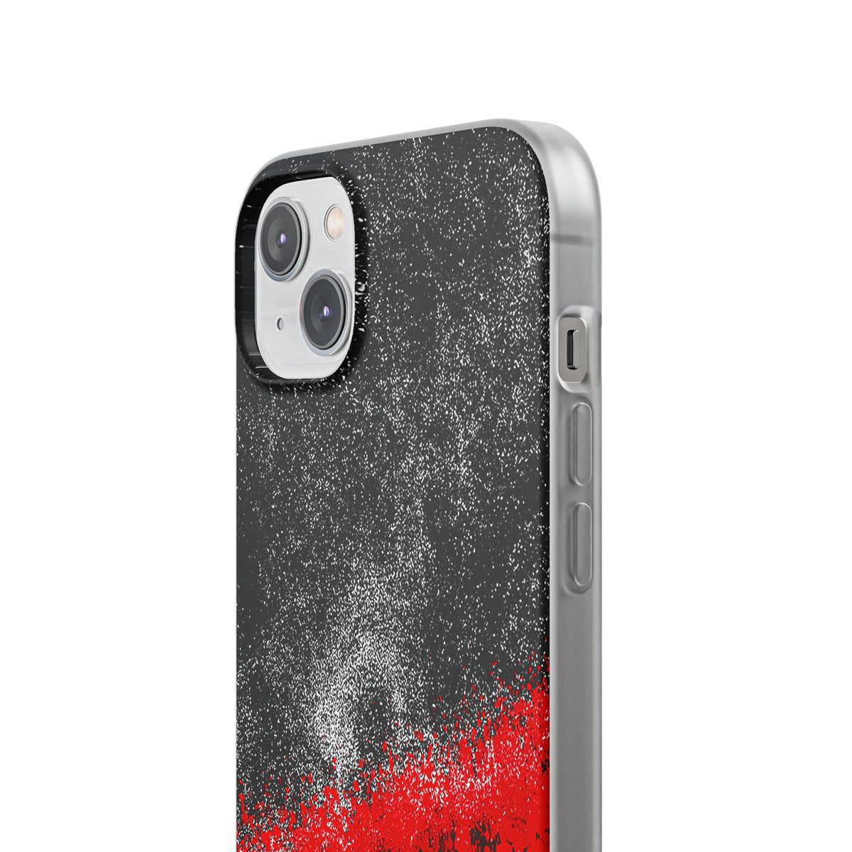 Crimson Noir Drip · Lite Phone Case for iPhone ·  Black