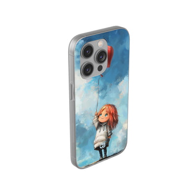 Crimson Heart Sky · Soft Coque de téléphone pour iPhone