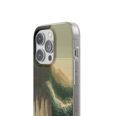Beige Lite Phone Case for iPhone - Veridian Data Ridge