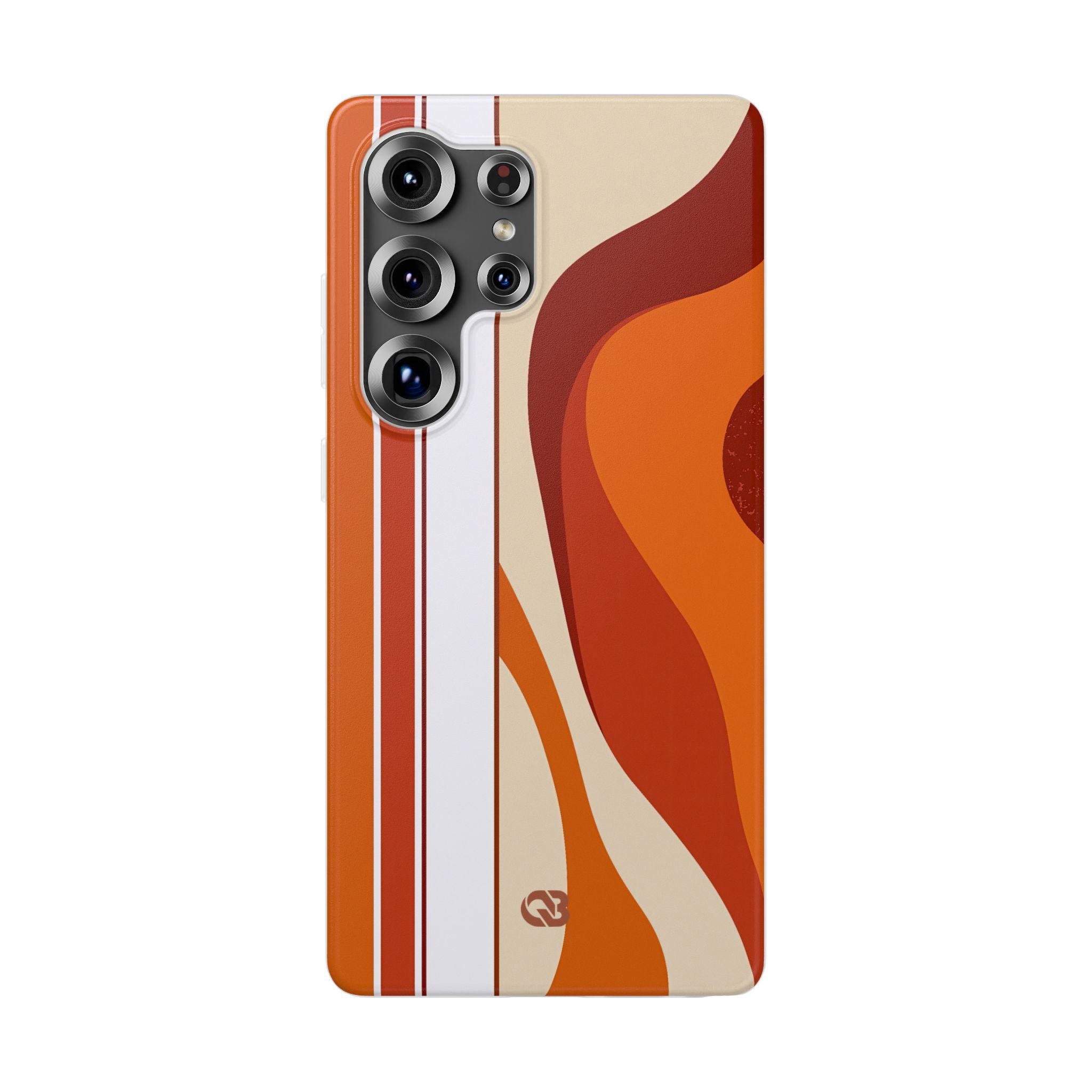 Orange Lite Phone Case for Samsung - Terracotta Metro Line