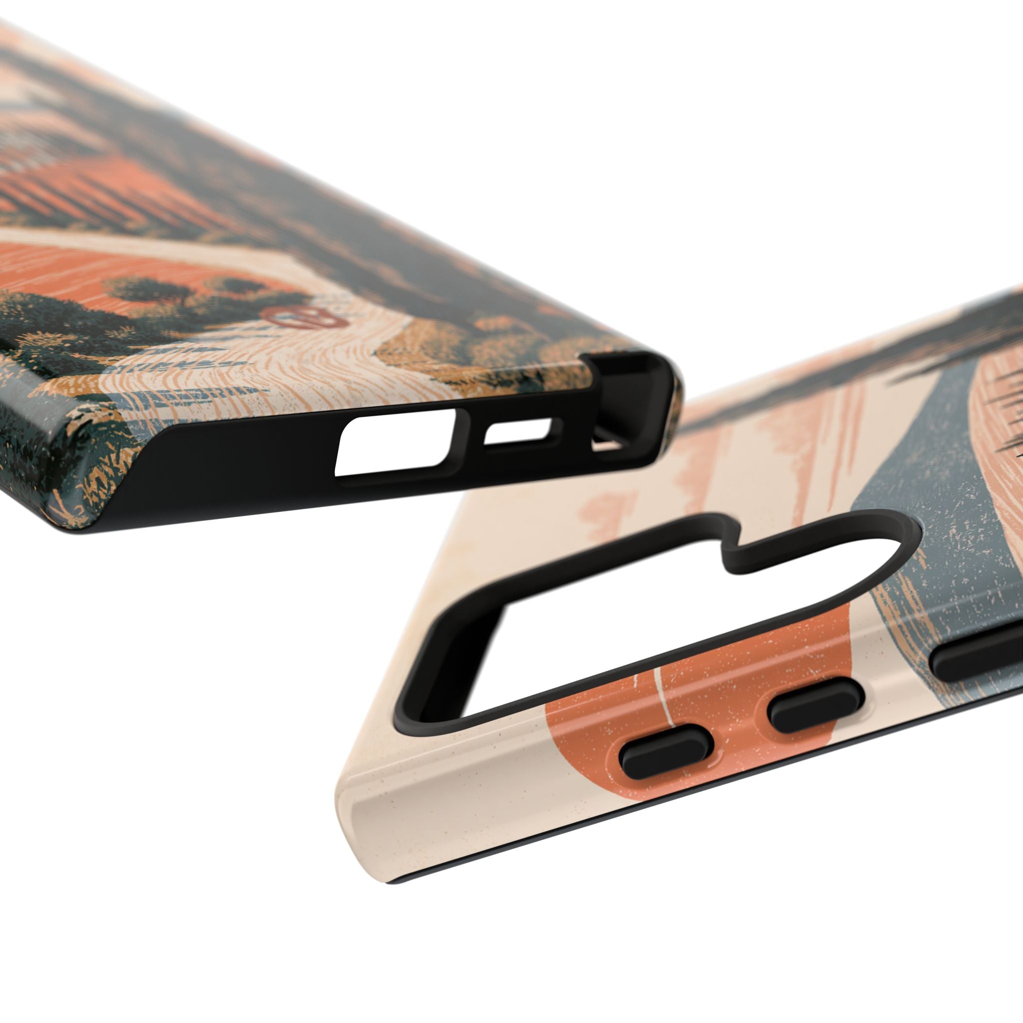 Orange Tough Phone Case for Samsung - Terracotta Ridge Trail