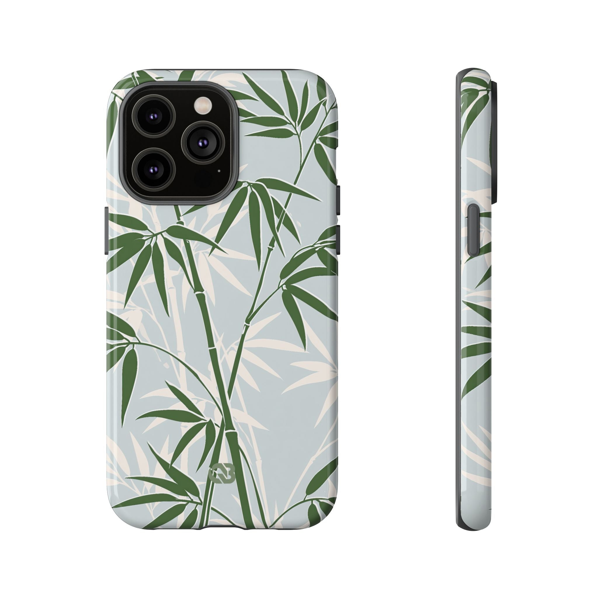 Green Tough Phone Case for iPhone - Kyoto Bamboo Canopy
