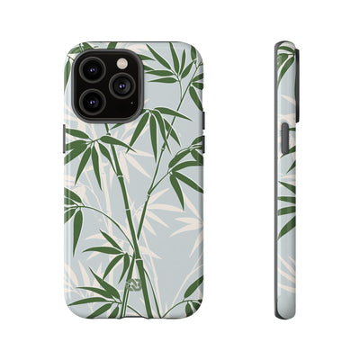 Green Tough Phone Case for iPhone - Kyoto Bamboo Canopy