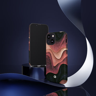 Rose Contour Waves · Tough Phone Case for iPhone · Pink