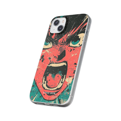 Screaming Face Pink iPhone 14 Plus Skal - Mjukt