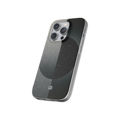 Black Lite Phone Case for iPhone - Lunar Static Orbit