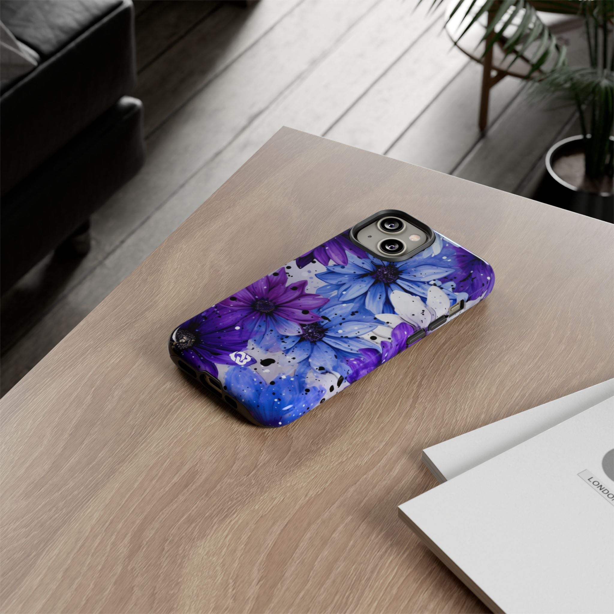 Ink Splatter Blooms · Tough Coque de téléphone pour iPhone