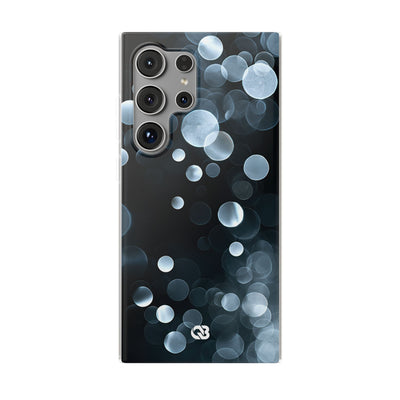 Black Lite Phone Case for Samsung - Silver Orbit Glow