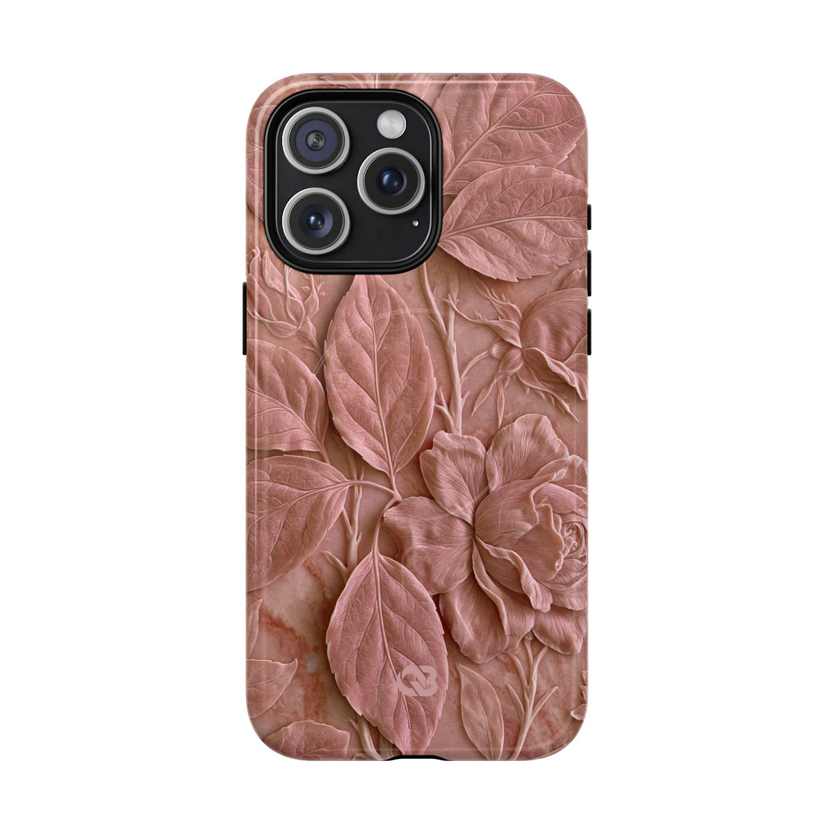 Blush Rose Relief · Tough 2.0 Magnetic Phone Case for iPhone · Pink
