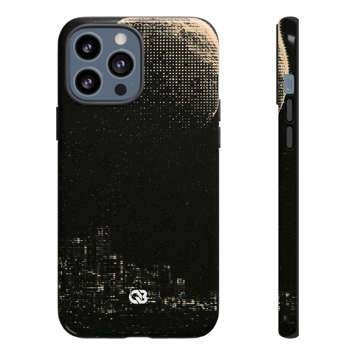 Lunar Metropolis Nocturne · Tough Phone Case for iPhone · Black