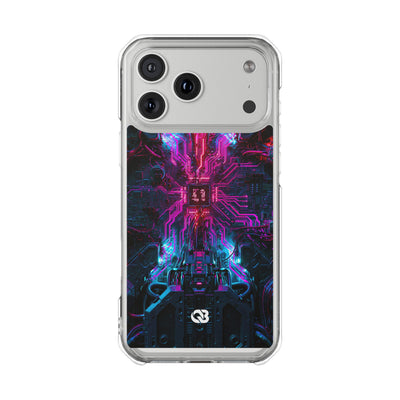 Neural Circuit Core · Clear Impact Magnetic Phone Case for iPhone ·  Black
