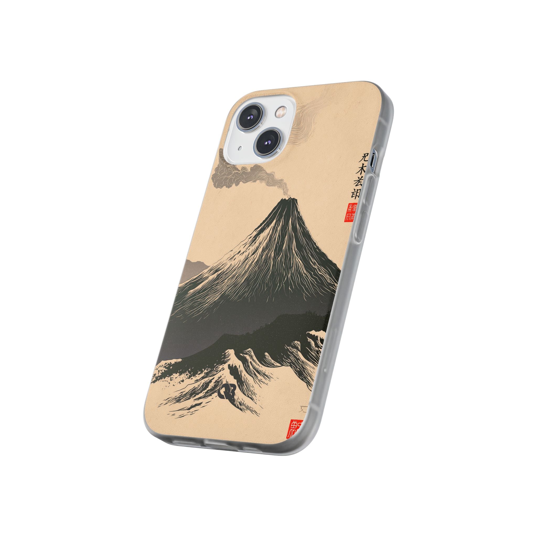 Beige Lite Phone Case for iPhone - Obsidian Ink Summit