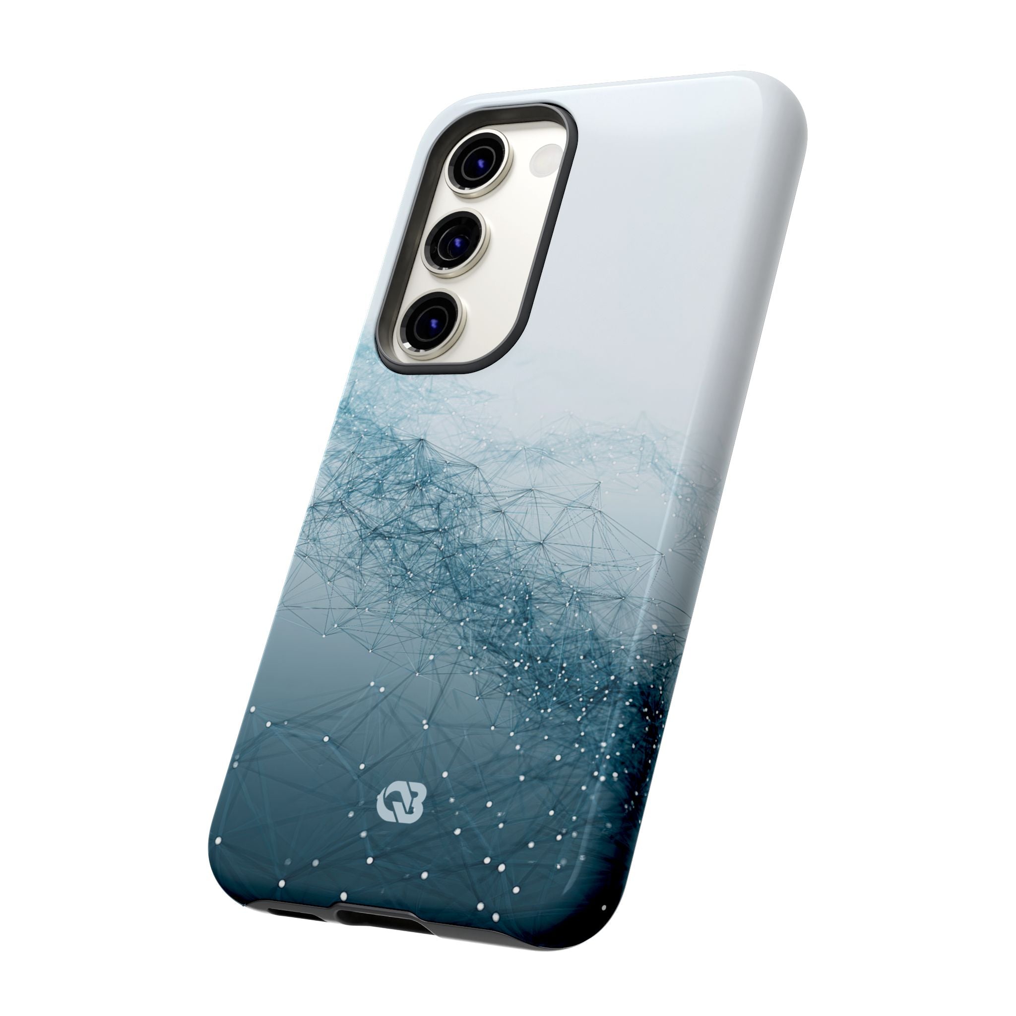 Teal Tough Phone Case for Samsung - Cyan Vector Lattice