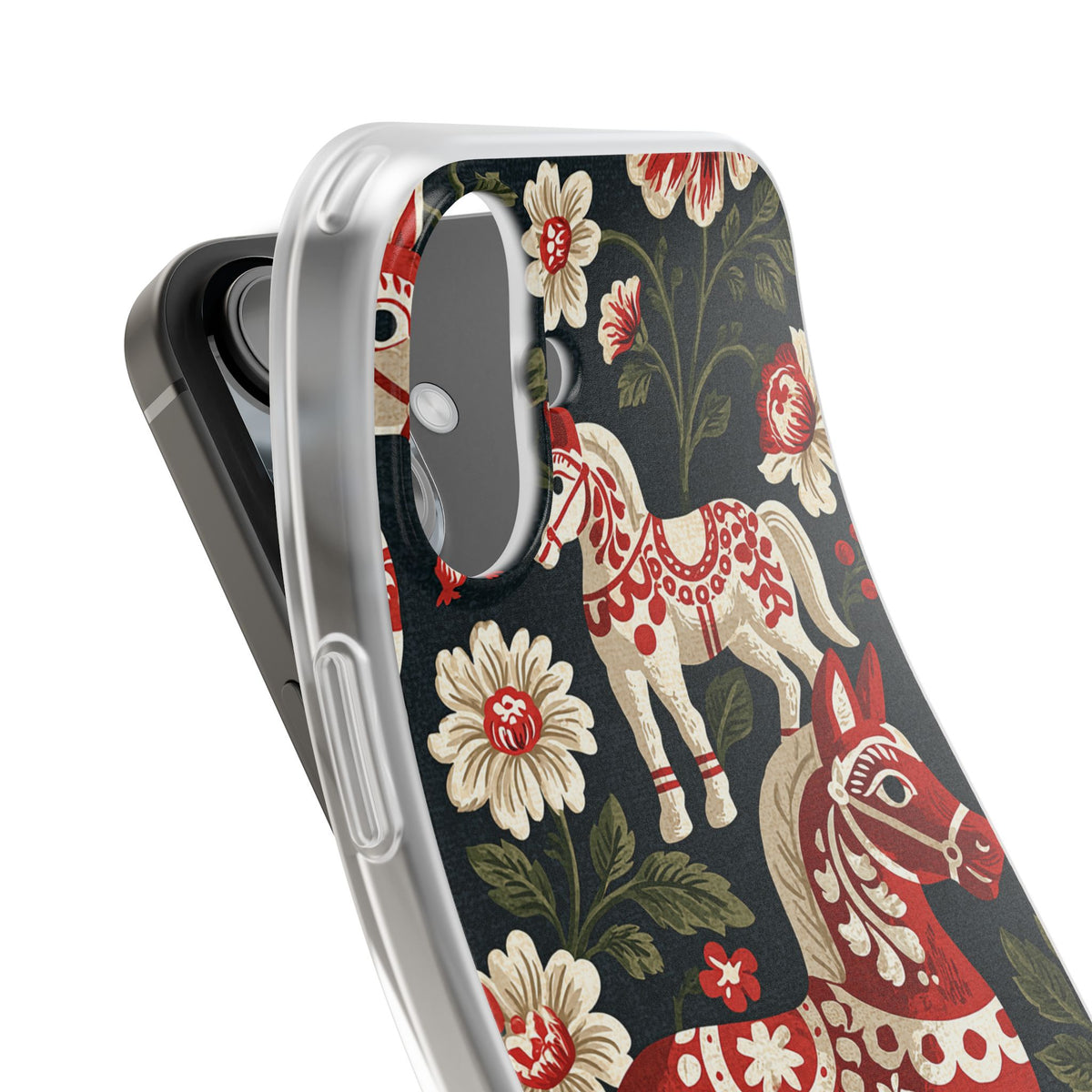 Nordic Dala Meadow · Lite Phone Case for iPhone ·  Red