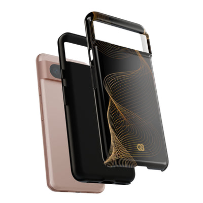 Gold Tough Phone Case for Google Pixel - Burnished Bronze Helix
