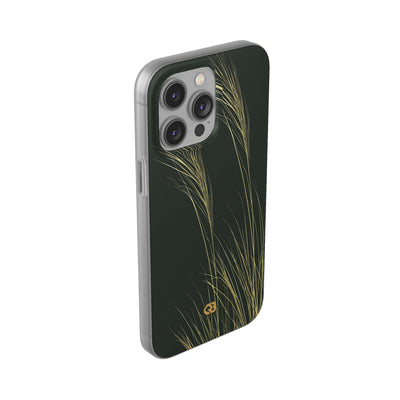 Green Lite Phone Case for iPhone - Midnight Gilded Grass