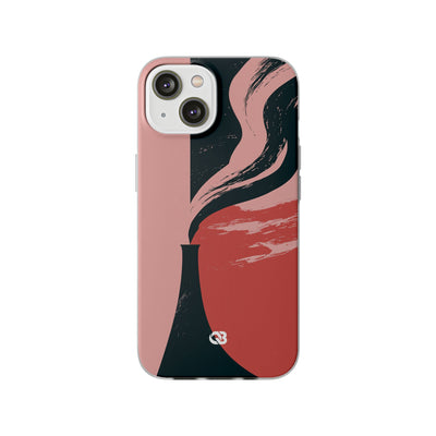 Pink Lite Phone Case for iPhone - Cinder Rose Plume