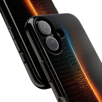 Luminous Refraction Grid · Tough Phone Case for iPhone · Black