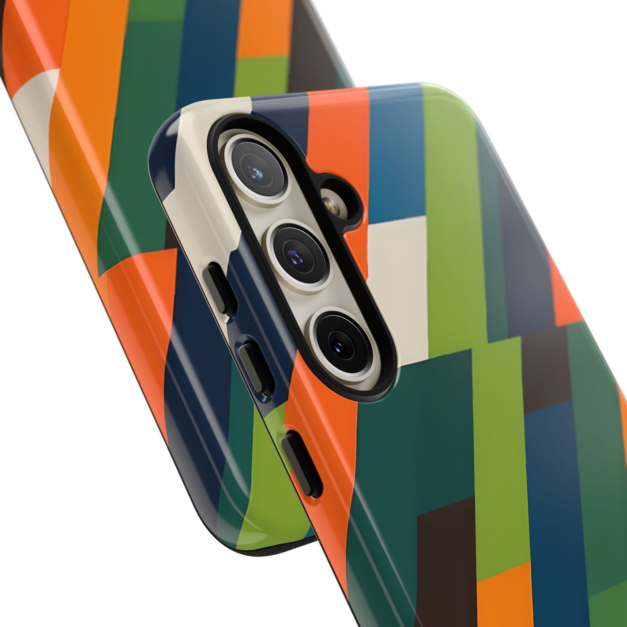 Angled Retro Mosaic · Tough Handyhülle für Samsung