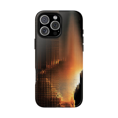 Luminous Grid · Tough Phone Case for iPhone · Black