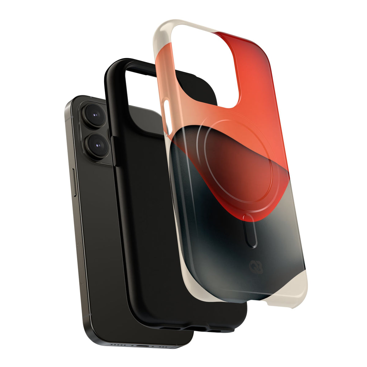 Translucent Crimson Form · Tough 2.0 Magnetic Phone Case for iPhone · Red