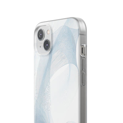 White Lite Phone Case for iPhone - Arctic Line Current
