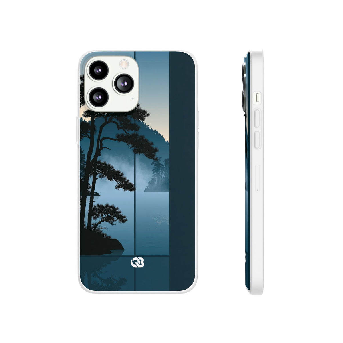 Misty Pine Horizon · Lite Phone Case for iPhone ·  Teal