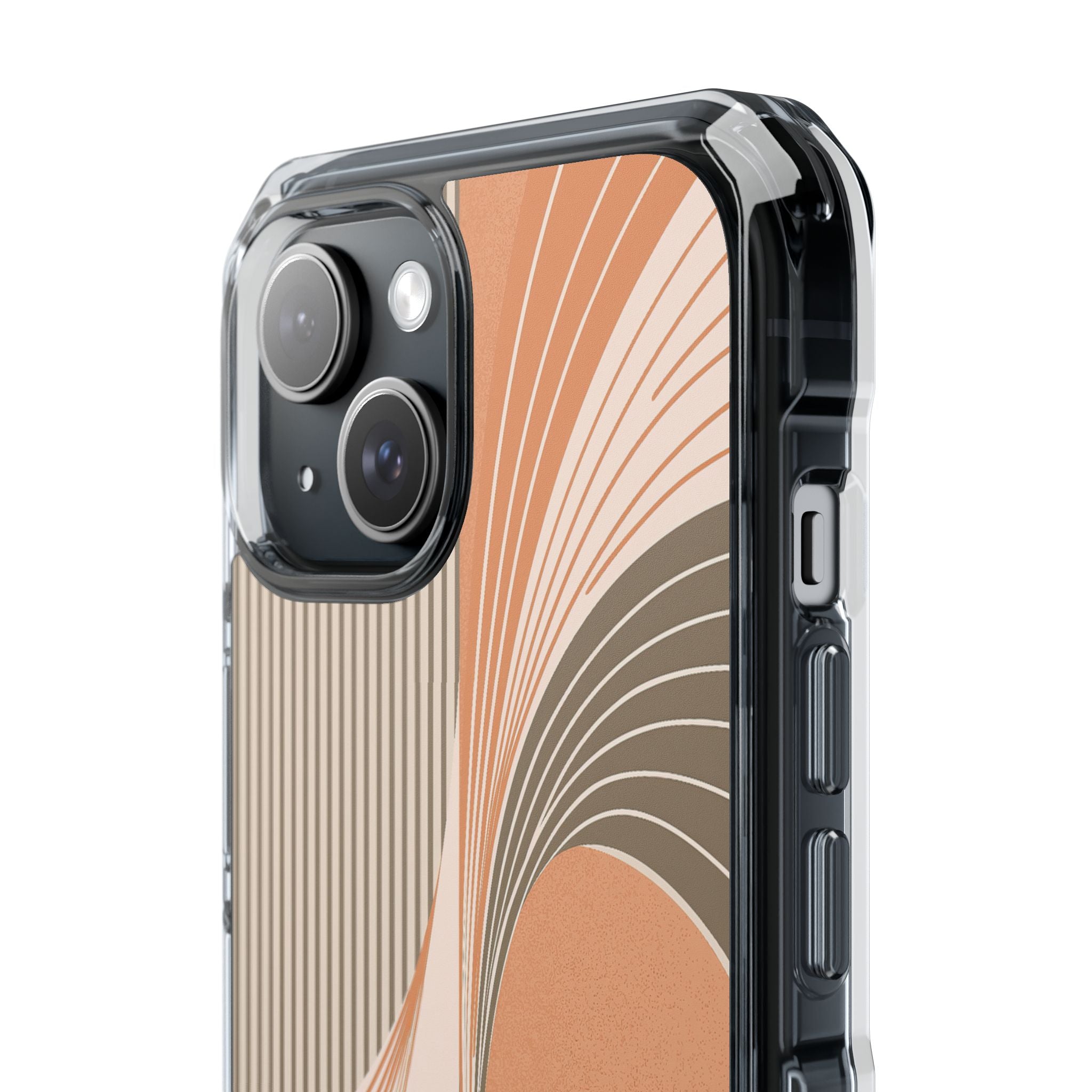 Orange Impact MagSafe Phone Case for iPhone - Desert Arc Horizon