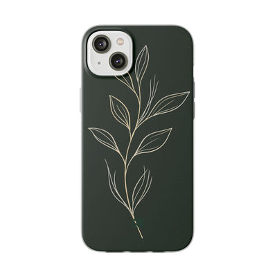 Green Lite Phone Case for iPhone - Deep Moss Willow