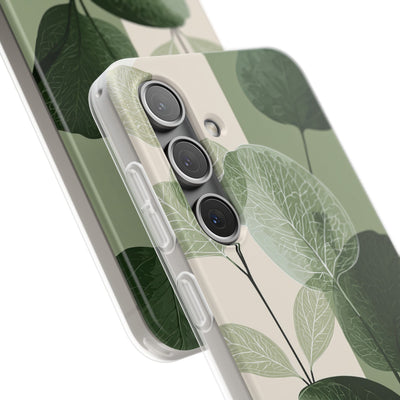Green Lite Phone Case for Samsung - Sage Leaf Skeletals